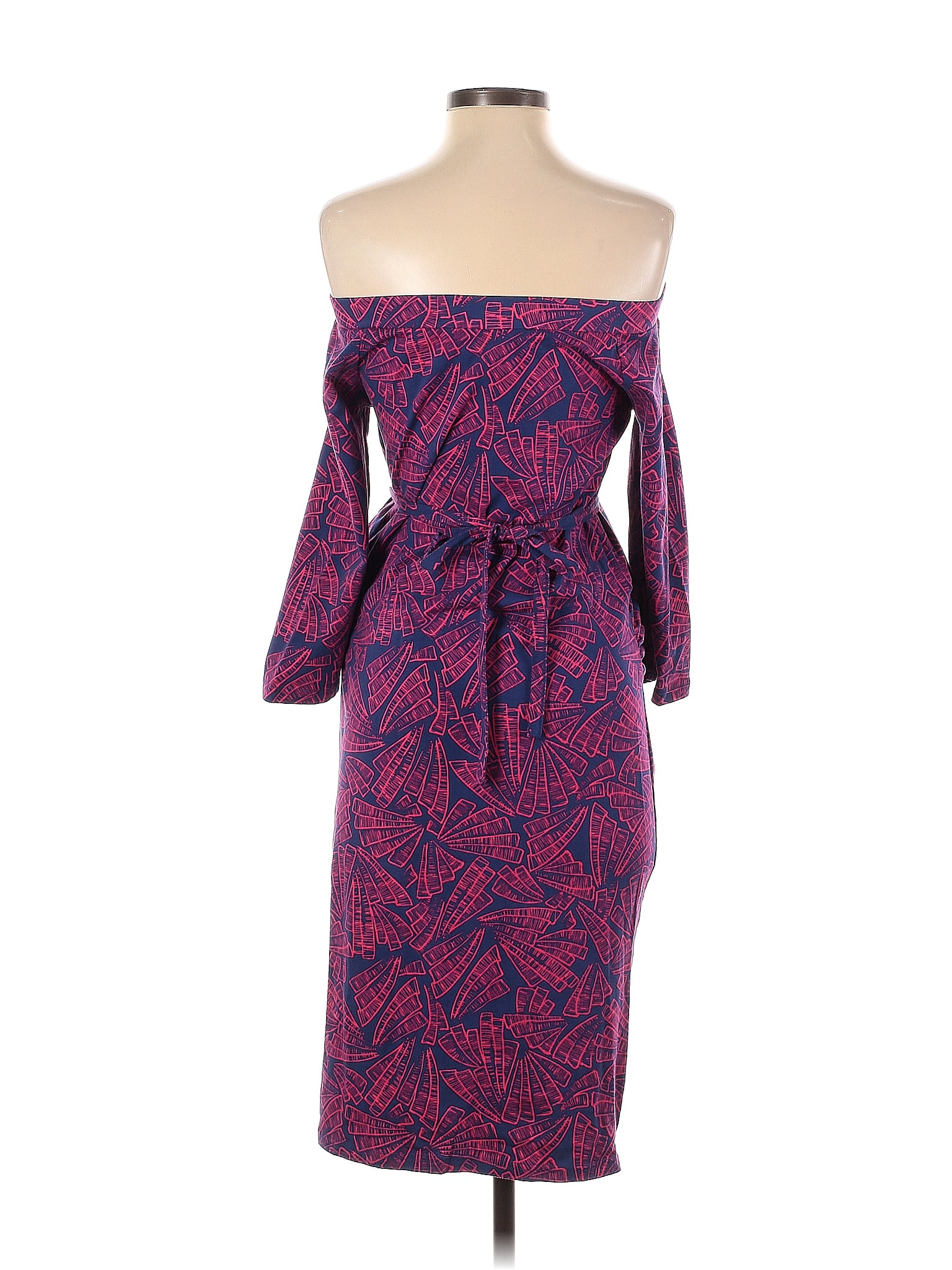 MAMA LICIOUS - Maternity Multi Color Purple Casual Dress Size S (Maternity)  - 70% off