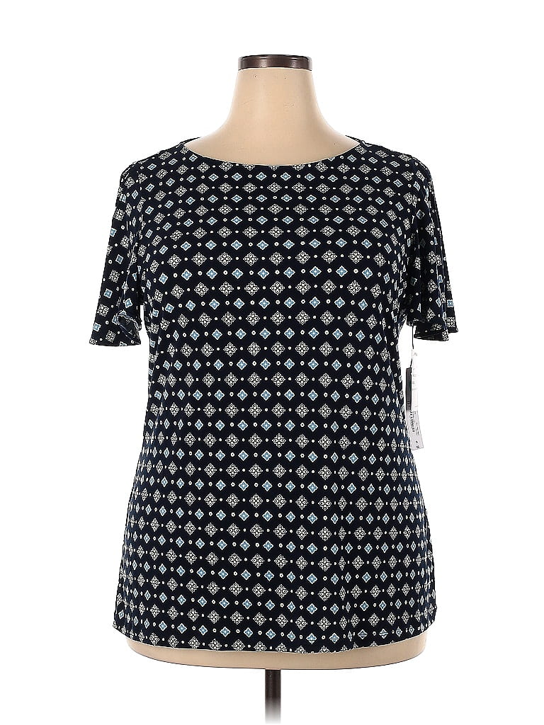 Liz Claiborne Polka Dots Black Short Sleeve T-Shirt Size XXL - 56% off ...