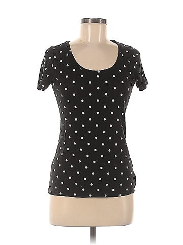 BDG Polka Dots Black Short Sleeve T-Shirt Size M - 48% off