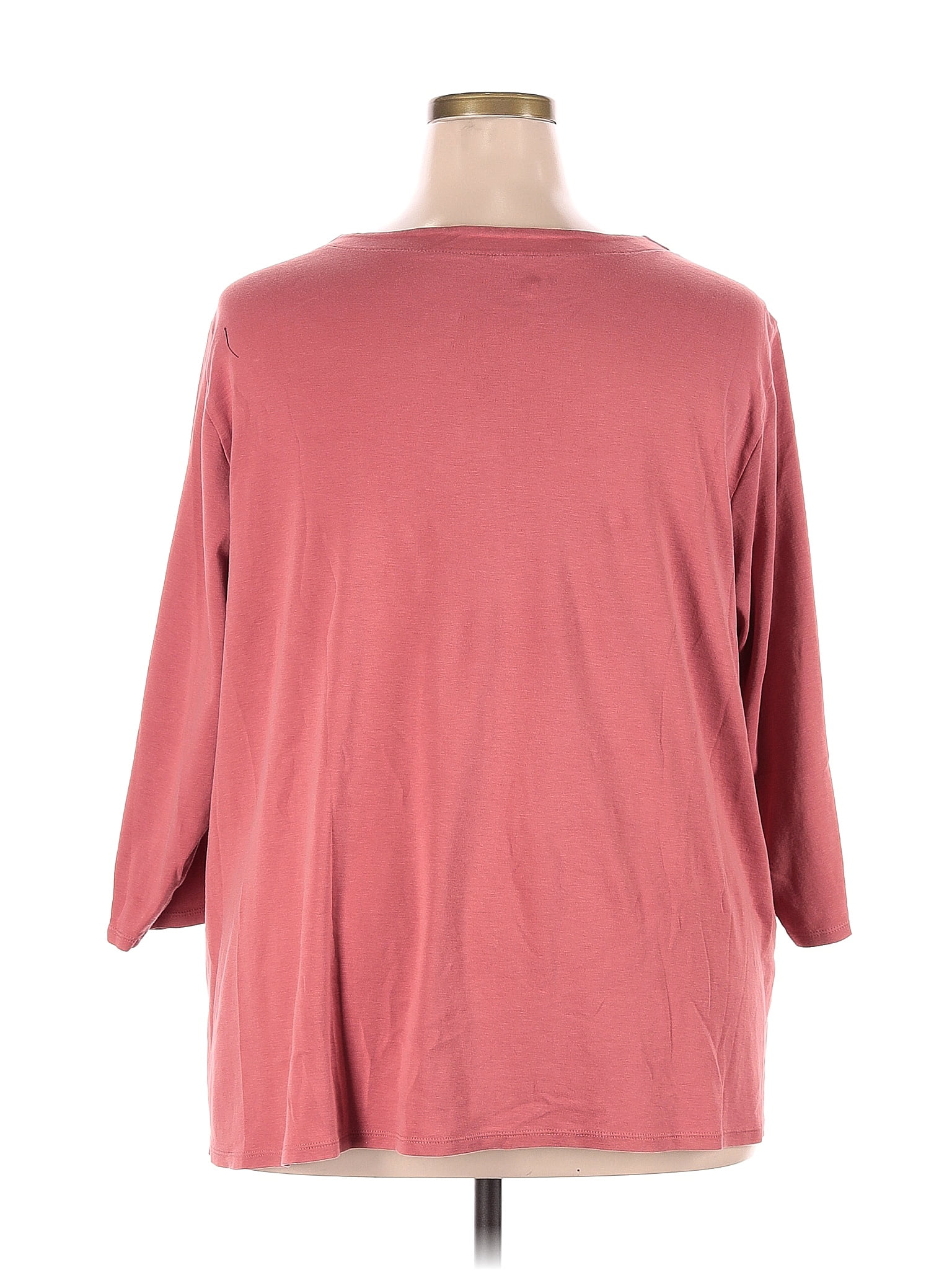 J.Jill 100% Cotton Pink Active T-Shirt Size L (Petite) - 71% off