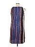 Ronni Nicole 100% Polyester Stripes Marled Blue Casual Dress Size 14 - photo 2