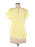 Ann Taylor 100% Rayon Yellow Short Sleeve Blouse Size XXS - photo 2