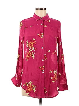 Fig and Flower Long Sleeve Blouse (view 1)