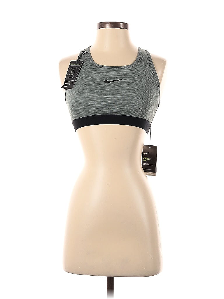 Nike Color Block Gray Sports Bra Size S 50 off ThredUp