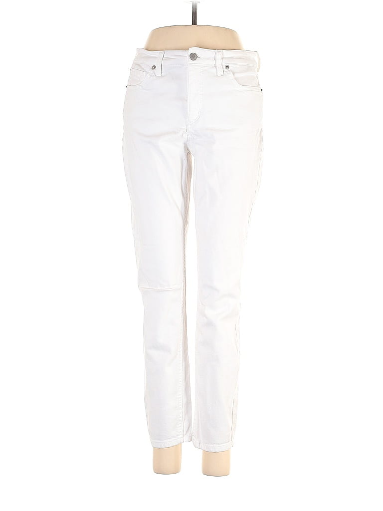 Jones New York Solid White Jeans Size 8 - 75% off | ThredUp