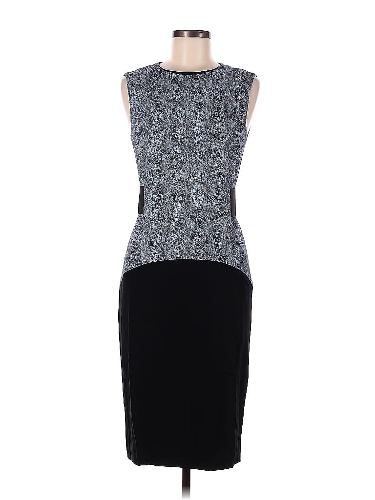 Sportmax Marled Tweed Gray Casual Dress Size 8 - photo 1