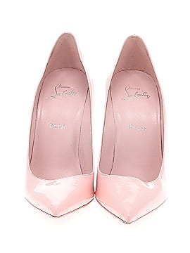 Christian Louboutin Kate 100 Poupee Pink Patent Leather Pointed Toe Heel  (view 2)