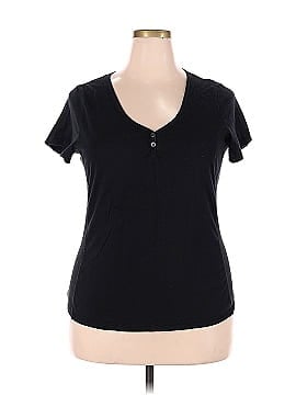 Extra Touch Short Sleeve Henley (view 1)