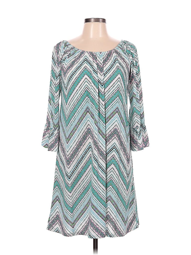 Pre-owned Assorted Brands Short Sleeve Blouse In Blue