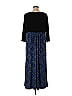 Bob Mackie Aztec Or Tribal Print Blue Casual Dress Size L - photo 2