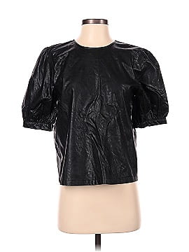 Who What Wear Faux Leather Top (view 1)