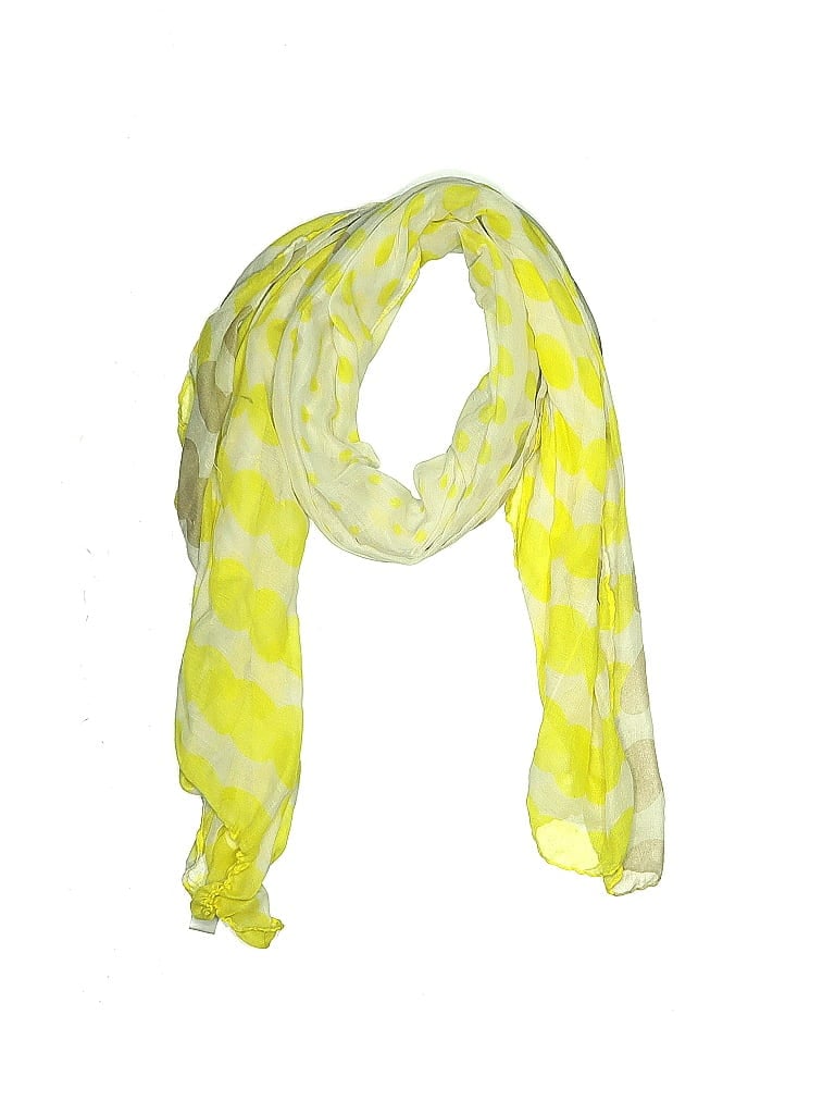 LAVA Accessories 100% Polyester Checkered-gingham Yellow Scarf One size - photo 1