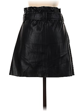 Zara Faux Leather Skirt (view 2)