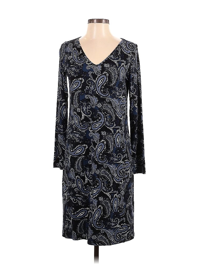 J.Jill Paisley Blue Casual Dress Size XS - photo 1