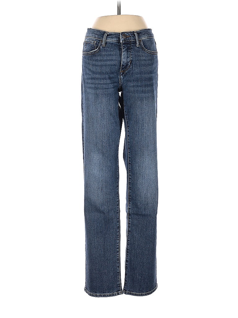 Banana Republic Solid Blue Jeans Size 0 - 77% off | ThredUp