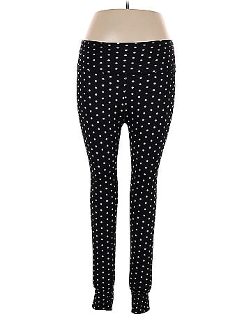 Kate Spade New York Polka Dots Black Leggings Size XL - 53% off