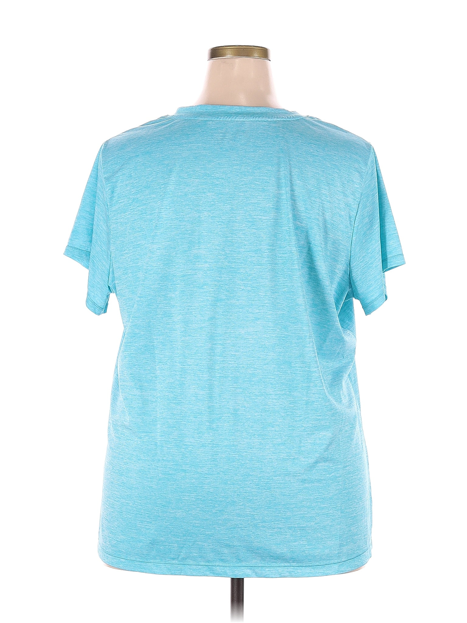 Tek Gear Blue Active T-Shirt Size 2X (Plus) - 37% off