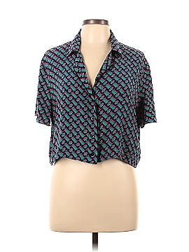 Diane von Furstenberg Short Sleeve Button-Down Shirt (view 1)