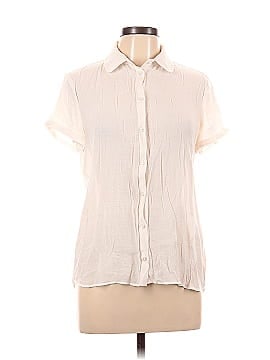 Maje Short Sleeve Button-Down Shirt (view 1)
