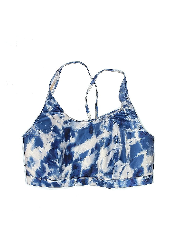 Swim By Cacique Tie Dye Acid Wash Print Blue Swimsuit Top Size 26 Plus