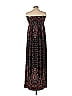 Unbranded Damask Paisley Baroque Print Batik Black Casual Dress Size L - photo 2
