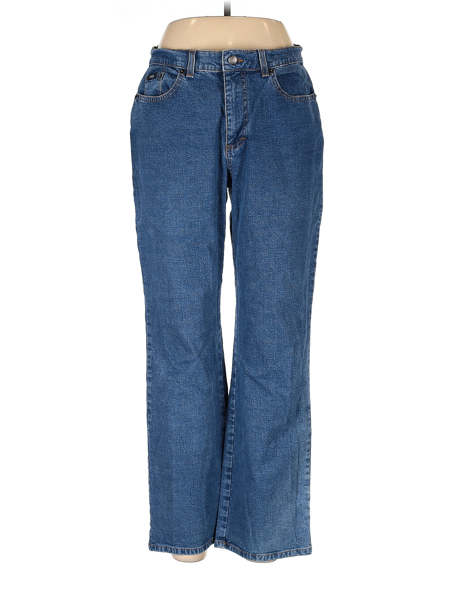 IZOD Solid Blue Jeans Size 12 - 62% off | ThredUp