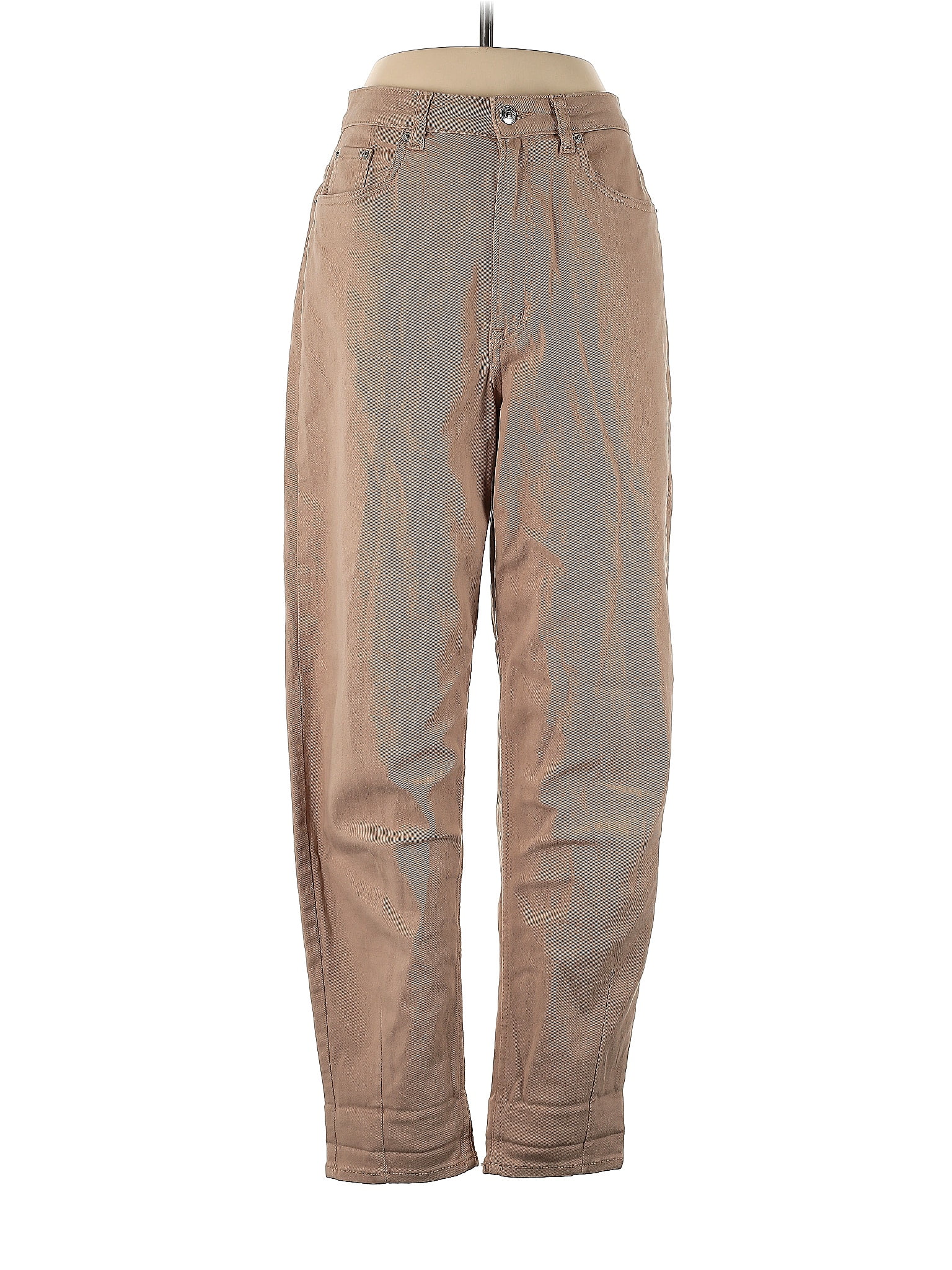 divided-by-h-m-solid-brown-tan-jeans-size-6-48-off-thredup