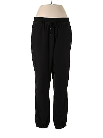 RBX 100% Polyester Solid Black Sweatpants Size L - 66% off