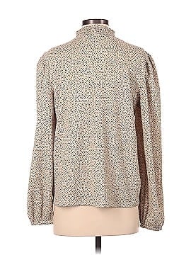 Ann Taylor LOFT Dotted Smocked Mock Neck Top (view 2)