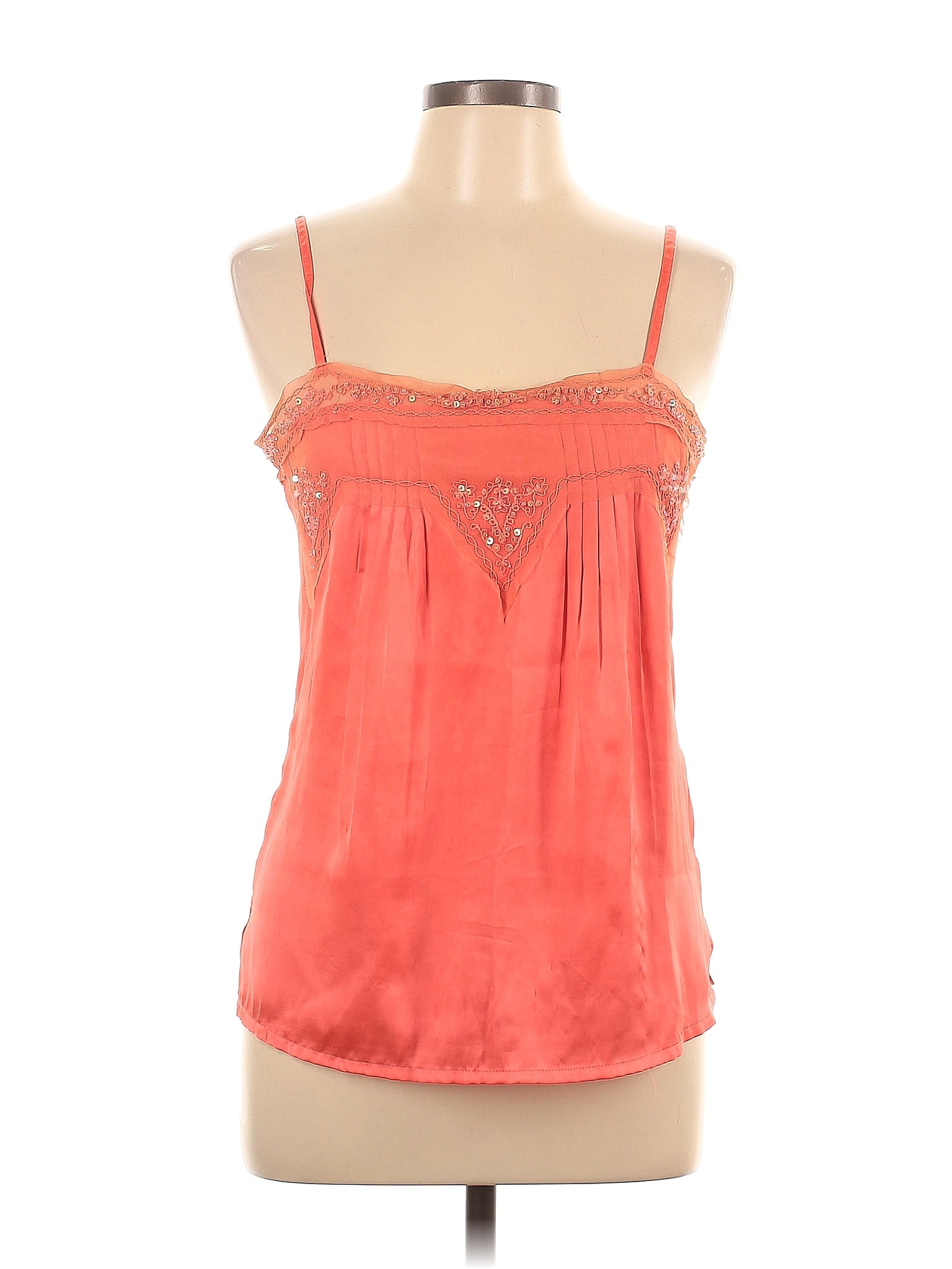 divided-by-h-m-100-polyester-tie-dye-pink-orange-sleeveless-blouse