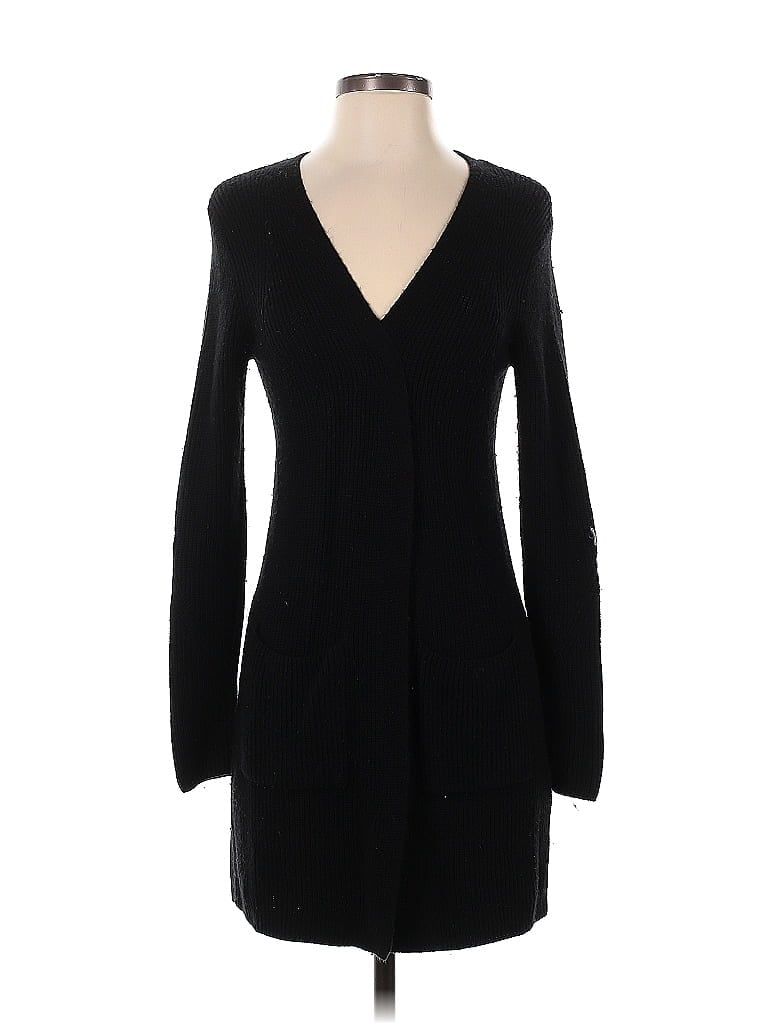 Pre-owned Halogen Cardigan Sweater In Black