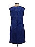 Julia Jordan Solid Jacquard Blue Casual Dress Size 10 - photo 2