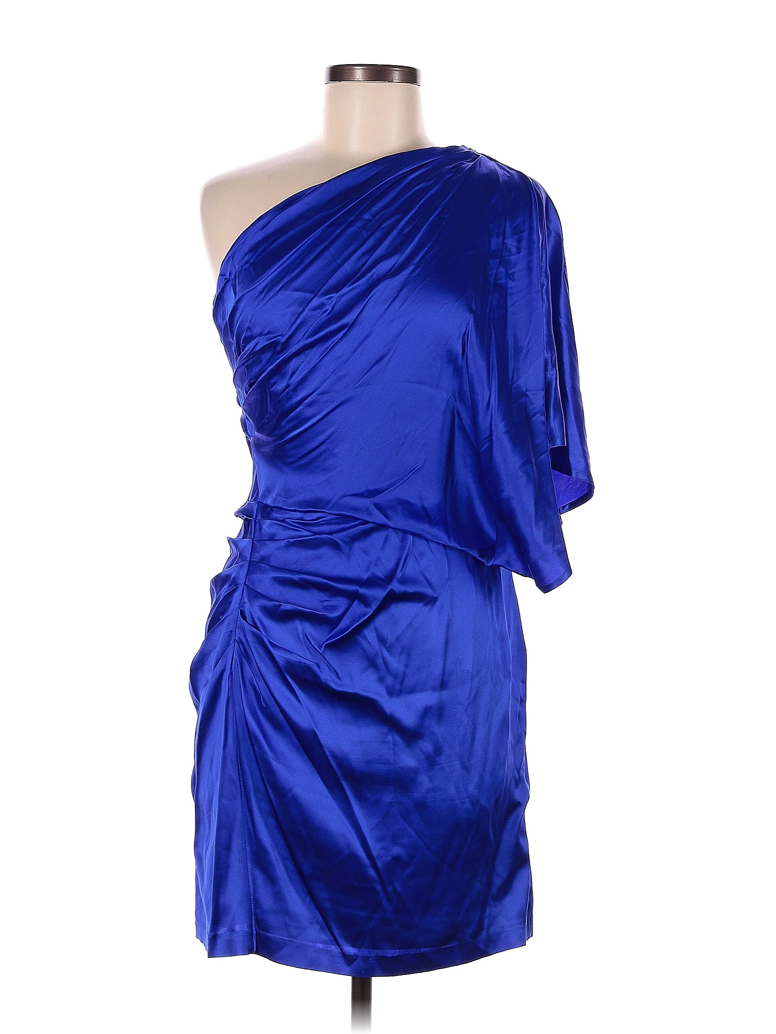 Aidan Mattox Solid Sapphire Blue Cocktail Dress Size 6 80 off ThredUp