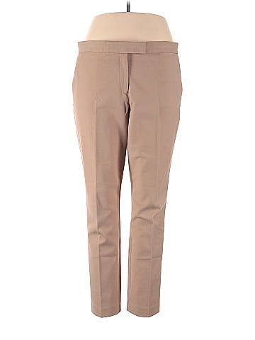 Talbots Solid Brown Tan Casual Pants Size 8 (Petite) - 75% off