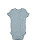 Carter's 100% Cotton Polka Dots Blue Short Sleeve Onesie Size Newborn - photo 1