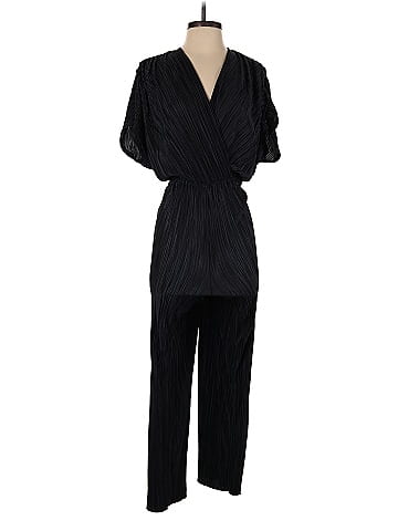 Karlie 100% Polyester Solid Black Jumpsuit Size M - 64% off