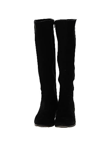 Universal Thread Solid Black Boots Size 8 - 40% off