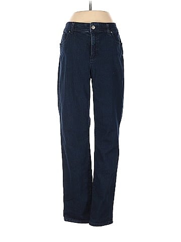 Fabulously Slimming by Chico's Solid Blue Jeans Size Sm (0.5) - 80