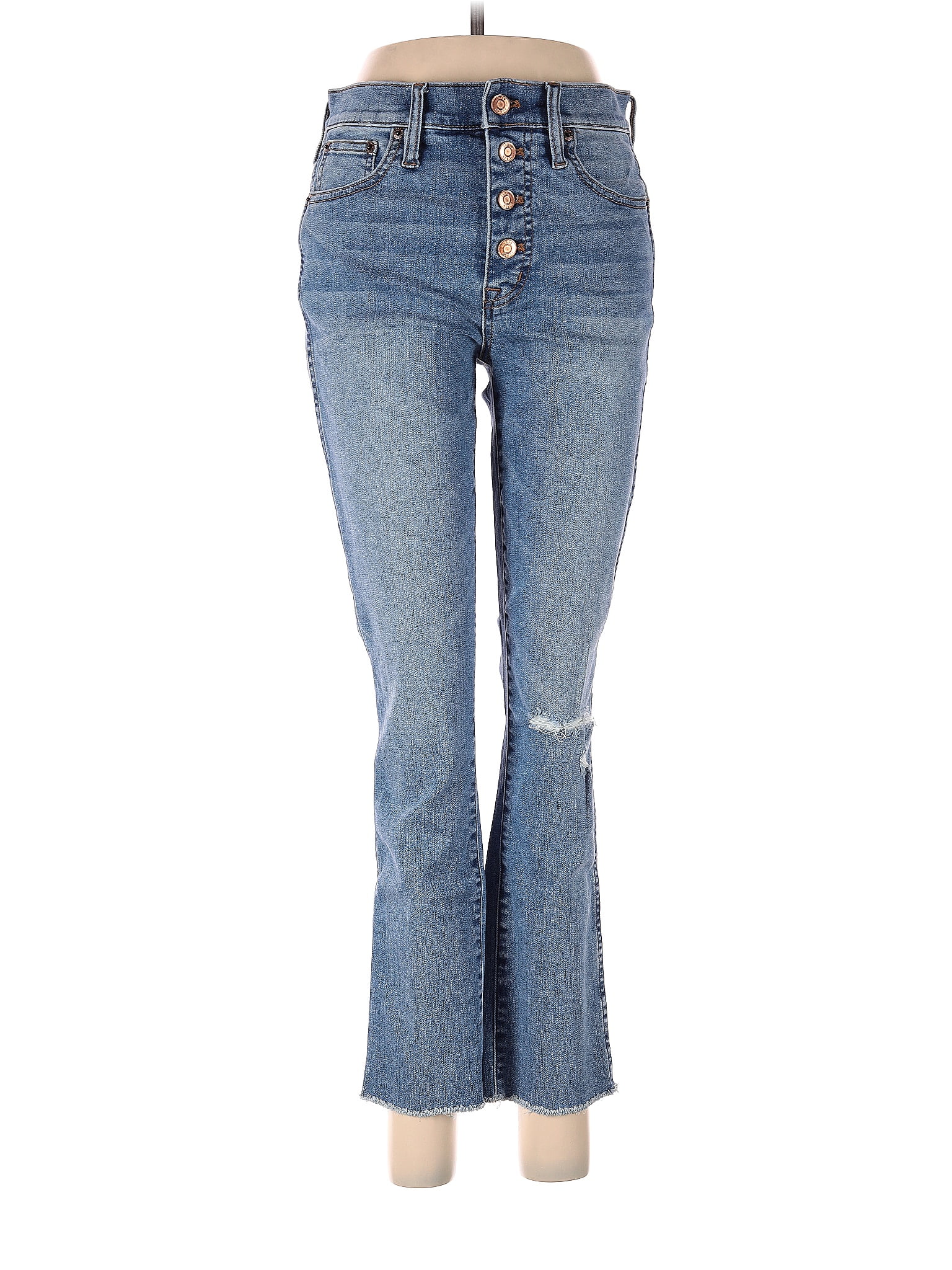 J.Crew Solid Blue Jeans 27 Waist - 84% off | ThredUp