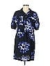 Simply Vera Vera Wang Acid Wash Print Batik Tie-dye Blue Cocktail Dress Size M - photo 1