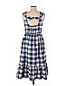 Assorted Brands Checkered-gingham Plaid Blue Casual Dress Size M - photo 2