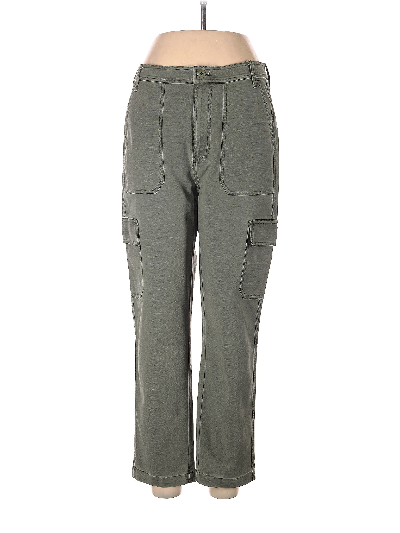 J.Crew Solid Green Cargo Pants 29 Waist - 75% off | ThredUp