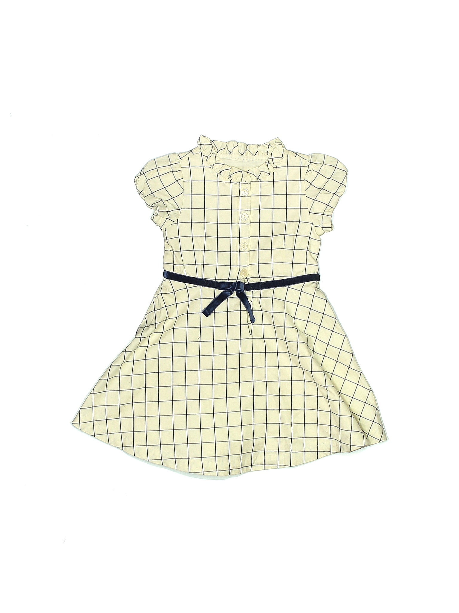 Hope & Henry 100 Organic Cotton Ivory Yellow Dress Size 1824 mo 65