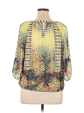 Fig and Flower Long Sleeve Top (view 2)