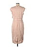 Ann Taylor 100% Polyester Solid Tan Casual Dress Size 10 - photo 2