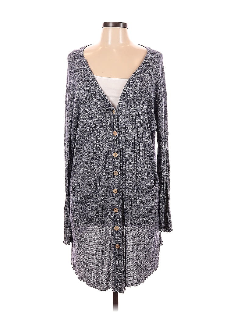 Entro Marled Gray Cardigan Size L 54 off ThredUp