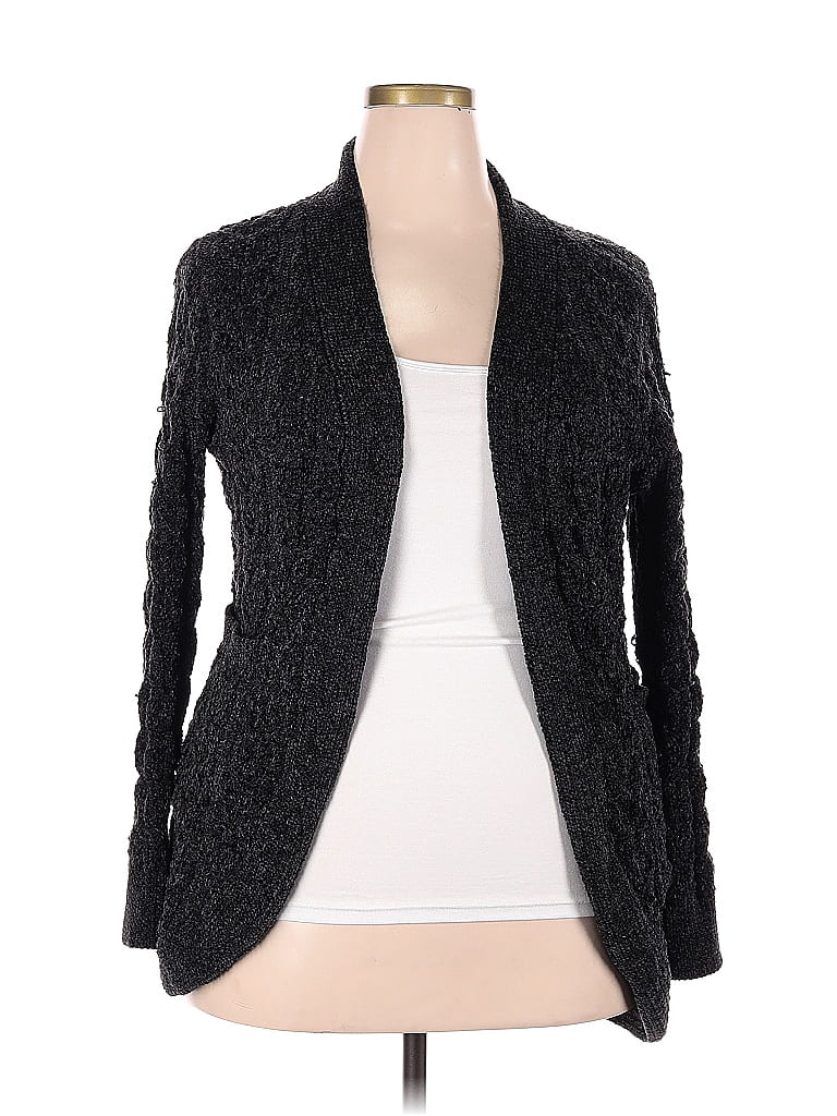 Pre-owned No Boundaries Cardigan Sweater In Black