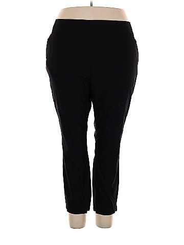 Simply Vera Vera Wang Polka Dots Black Casual Pants Size 3X (Plus