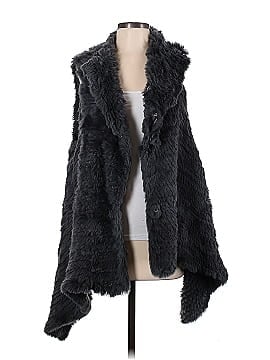 Saks Fifth Avenue Faux Fur Vest (view 1)