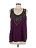 Studio Y 100% Polyester Purple Sleeveless Blouse Size M - photo 1